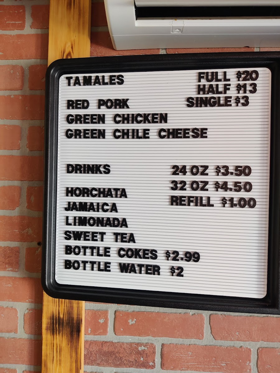 Menu Fernando's Tamales-3